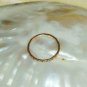 Garnet Diamond Ring Eternity Band 14k Gold Mandarin Spessartite Wedding Ring N54