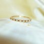 Garnet Diamond Ring Eternity Band 14k Gold Mandarin Spessartite Wedding Ring N54