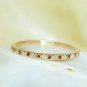 Garnet Diamond Ring Eternity Band 14k Gold Mandarin Spessartite Wedding Ring N54