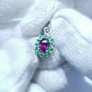 Purple Garnet Pendant 925 Silver Pendant Fine Gemstone Pendant For Women. Purple Garnet Pendant 925 Silver Pendant Fine Gemstone Pendant For Women.
