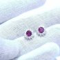 Purple Garnet And Topaz Combination Cluster Earring In 925 Sterling Silver Gift.