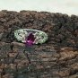 Purple Garnet Combination Ring For Anniversary Gift For Women 925 Silver Ring.