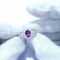 Purple Garnet Combination Ring For Anniversary Gift For Women 925 Silver Ring.