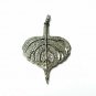 Pave Diamond Leaf Design Pendant 925 Silver Diamond Handmade Pendant Gift.