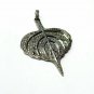 Pave Diamond Leaf Design Pendant 925 Silver Diamond Handmade Pendant Gift.