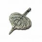 Pave Diamond Leaf Design Pendant 925 Silver Diamond Handmade Pendant Gift.