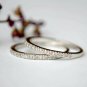 Diamond Wedding Band 14k Solid Gold Straight Wedding Stack Ring Engagement Band.