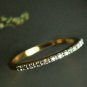 Diamond Wedding Band 14k Solid Gold Straight Wedding Stack Ring Engagement Band.