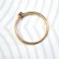 14k Solid Gold Small Bezel Set Diamond Ring Dainty Round Diamond Engagement Ring