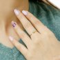 Diamond Open Ring 14k Solid Gold Opal Designer Ring Bridal Wedding Ring Gift.