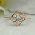 14k Solid Gold Diamond Solitaire Ring Filigree Design Diamond Gold Ring Band. 14k Solid Gold Diamond Solitaire Ring Filigree Design Diamond Gold Ring Band.