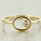 Open Circle Diamond Statement Ring 14k Solid Gold Solitaire Designer Ring Band. Open Circle Diamond Statement Ring 14k Solid Gold Solitaire Designer Ring Band.
