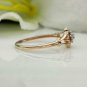 14k Solid Gold Diamond Engagement Ring Handmade Birthday Ring Designer Ring Band