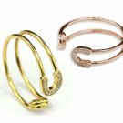 Safety Pin Shape Ring Band 14k Solid Gold Diamond Designer Ring Birthday Gift. Safety Pin Shape Ring Band 14k Solid Gold Diamond Designer Ring Birthday Gift.