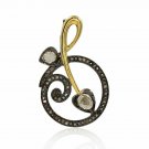 Pave Diamond Beautiful Pendant 925 Silver Diamond Exquisite Pendant Gift.