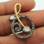 Pave Diamond Beautiful Pendant 925 Silver Diamond Exquisite Pendant Gift.