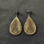 Pave Diamond Drop Earring 925 Silver Diamond Filigree Teardrop Earring Gift.
