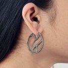 Pave Diamond Hoop Earring 925 Sterling Silver Handmade Fashion Jewelry For Her. Pave Diamond Hoop Earring 925 Sterling Silver Handmade Fashion Jewelry For Her.