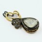 Pave Diamond Hanging Pendant 925 Silver Fine Diamond Women Pendant Gift.