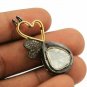 Pave Diamond Hanging Pendant 925 Silver Fine Diamond Women Pendant Gift.
