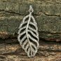 Pave Diamond Leaf Charm Pendant 925 Silver Diamond Leaf Charm Birthday Gift N1.