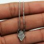 Pave Diamond Marquise Pendant 925 Silver Diamond Anniversary Gift Pendant Charm.