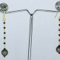 Pave Diamond Bead Earring 14k Gold&925 Silver Diamond Earring Victorian Style.