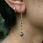 Pave Diamond Bead Earring 14k Gold&925 Silver Diamond Earring Victorian Style.