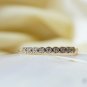 14k Gold Diamond Half Eternity Ring Women Wedding Ring Stackable Diamond Ring.