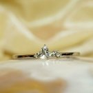 White Diamond Cluster Ring 14k Gold Natural Diamond Cluster Stackable Ring Band. White Diamond Cluster Ring 14k Gold Natural Diamond Cluster Stackable Ring Band.