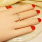 Diamond Gold Ring Stackable Band White 14k 14K Wedding Round Eternity Yellow N8