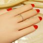 Diamond Gold Ring Stackable Band White 14k 14K Wedding Round Eternity Yellow N8