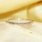 Diamond Gold Ring Stackable Band White 14k 14K Wedding Round Eternity Yellow N8
