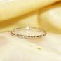 Diamond Gold Ring Stackable Band White 14k 14K Wedding Round Eternity Yellow N8