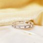 Gold Ring Wedding Diamond 14K Engagement 14k Set Round White Gold Ring Band.