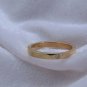 Ring Gold Diamond Engagement Bezel 14K Yellow Set Cut Round Wedding Band NF78.
