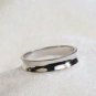 14k Gold Ring 4mm Ring Engagement Band Unisex Simple Band Plain White Gold Ring