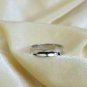 14k Gold Ring 4mm Ring Engagement Band Unisex Simple Band Plain White Gold Ring