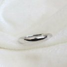 14k Gold Ring 3mm Ring Engagement Band Unisex Simple Band Plain White Gold NS5.