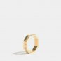 Octagon Diamond Gold Ring 14k Solid Gold Ring Minimalist Geometric Design Ring.
