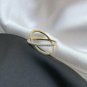 Pave Diamond Crossover Ring 14k Gold Diamond Cross Ring Proposal Ring Gift Charm