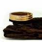 Bezel Set Diamond 14k Solid Gold Wedding Band Ring Engagement Men Ring Gift.