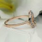 14k Solid Gold Diamond Sparrow Bird Ring Diamond Peace Ring Band Birthday Gift.