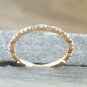 Solid 14k Gold Diamond Eternity Band Wedding Ring Gold Anniversary Jewelry Gift.