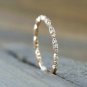 Solid 14k Gold Diamond Eternity Band Wedding Ring Gold Anniversary Jewelry Gift.