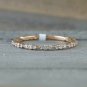Solid 14k Gold Diamond Eternity Band Wedding Ring Gold Anniversary Jewelry Gift.