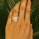 14k Solid Gold Honeycomb Ring Designer Bee Ring Birthday Ring Fashion Jewelry.
