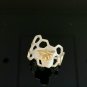 14k Solid Gold Honeycomb Ring Designer Bee Ring Birthday Ring Fashion Jewelry.