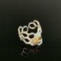 14k Solid Gold Honeycomb Ring Designer Bee Ring Birthday Ring Fashion Jewelry.
