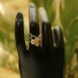 14k Solid Gold Honeycomb Ring Designer Bee Ring Birthday Ring Fashion Jewelry.